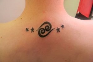 Tatuaj cancer foto - constelație în tatuaj masculin și feminin,