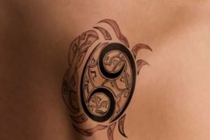 Tatuaj cancer foto - constelație în tatuaje de sex masculin și feminin,