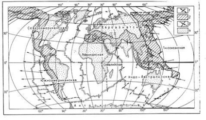 Structurile tectonice ale crustei pământului și ale mantalei superioare