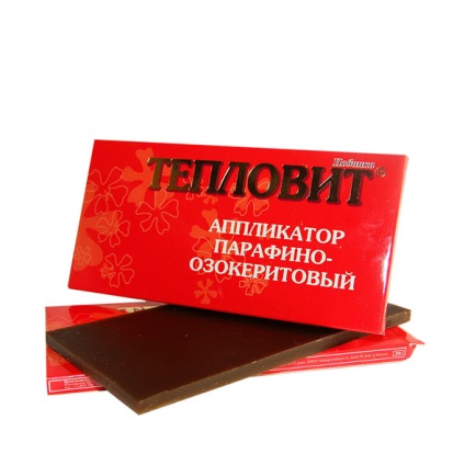 Teplovit (aplicatori de parafina-ozocerit), efect farmacie pentru produse cosmetice terapeutice
