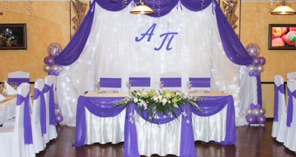 Dekoráció a terem egy esküvő dekoráció a terem az esküvőre a Moszkva és környéke
