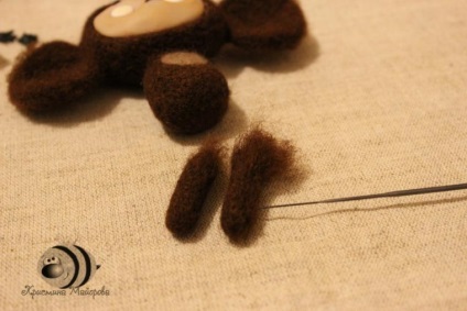 Cheburashka lăsăm din lână cu mâinile noastre - târg de meșteșugari - manual, manual