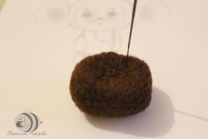 Cheburashka lăsăm din lână cu mâinile noastre - târg de meșteșugari - manual, manual