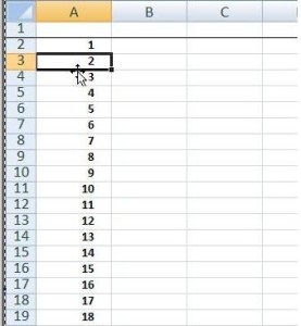 În Excel, cursorul sare în jos, cursorul Excel se mișcă