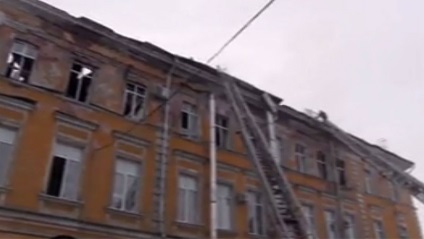 Spitalul regional pentru copii a ars în Tver, fotografie