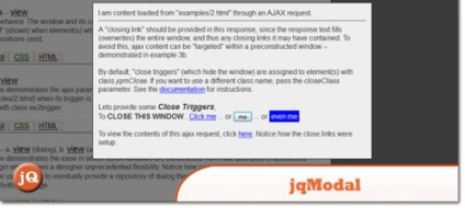 18 ferestre modale Jquery (ferestre pop-up, ferestre pop-up), un blog al unui webmaster tânăr