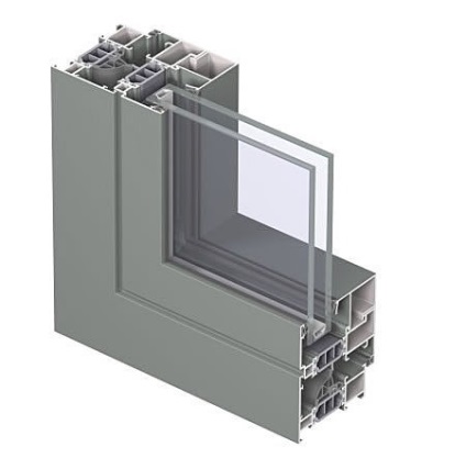 Aluminiu uși de intrare cu sticlă dintr-un profil cald și rece, o varietate de construcții