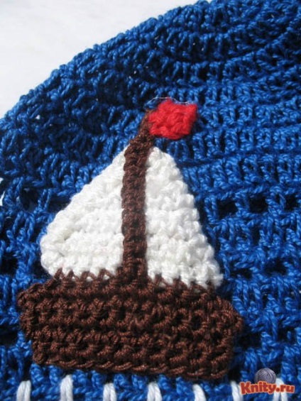 Aplicată cu barcă tricotată