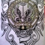 Katonai tetoválás harci fegyverek a fegyveres erők és a Belügyminisztérium, a Szovjetunió és az Orosz Föderáció, si vis pacem, para bellum! (Delivery) Katonai tetoválás harci fegyverek a fegyveres erők és a Belügyminisztérium, a Szovjetunió és az Orosz Föderáció, si vis pacem, para bellum!