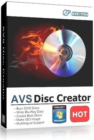 Avs disc creator - дані і диски, запис дисків, avsmedia