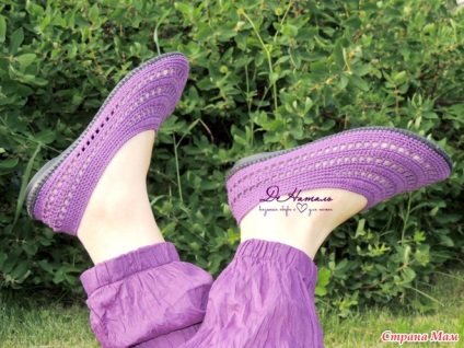 Pantofi de balet de vară pentru vară, munca mea de tricotat - țara-mamă