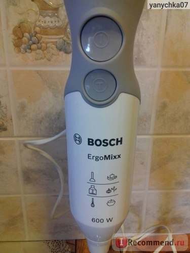 Blender Bosch ergomixx MSM 66150 ru - «asszisztensem segít a ház körül! „A felhasználók véleménye