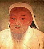 Genghis Khan este fondatorul și marele Khan al Imperiului Mongol, o istorie mondială în chipuri