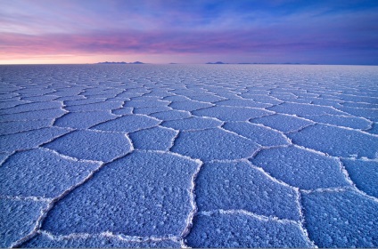 Miracle-tükör - a szárított só tó Uyuni