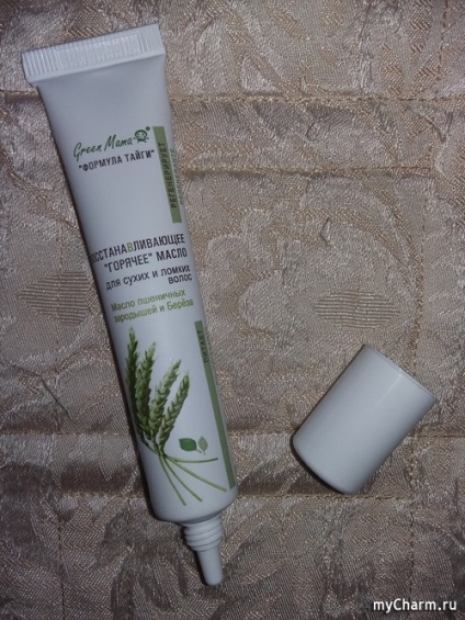 Efect după prima utilizare! Green mama restorative - ulei fierbinte pentru uscat și fragil