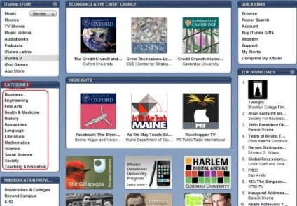 Itunes u - prelegeri ale celor mai bune universități din lume, justmac