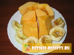 Tök palacsintát a gyerekeknek - édes alma (fotó recept), gyermek receptek, konyha