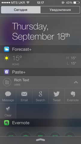 Cum să adăugați widget-uri terță parte în centrul de notificări iphone sau ipad cu iOS 8