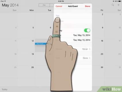 Cum se adaugă evenimente în aplicația de calendar de pe iPad