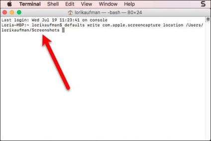 Cum de a schimba dosarul de salvare a capturilor de ecran pe mac