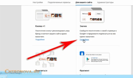 Как да се сложи върху иконата на сайта и блогър джаджа от социалната мрежа на Google