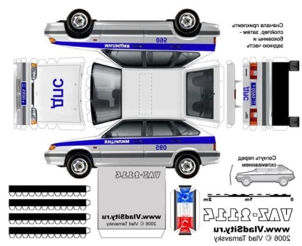 Ca o mașină de poliție făcută