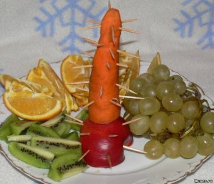 Cum să faci un pom de fructe pe masa de Anul Nou - ciudat