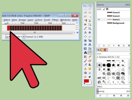 Cum se creează animație GIF în gimp - vripmaster