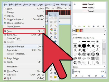 Cum se creează animație GIF în gimp - vripmaster