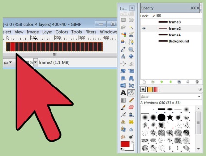 Cum se creează animație GIF în gimp - vripmaster
