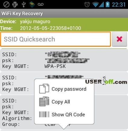 Cum de a afla parola de la WiFi la telefon cu sistemul Android și Symbian