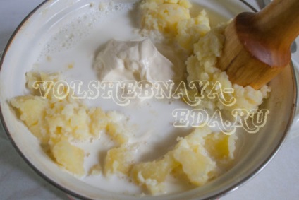 Rakott burgonya sajttal és szalonnával recept fotó, magic