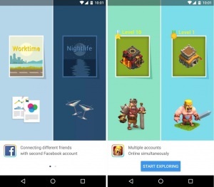 Clonarea și aplicațiile Android utilizează simultan mai multe profiluri