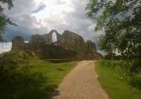 Koknese (koknese), castelul Arhiepiscopului din Riga, traseu de vânt