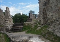 Koknese (koknese), castelul Arhiepiscopului din Riga, traseu de vânt