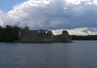 Koknese (koknese), castelul Arhiepiscopului din Riga, traseu de vânt