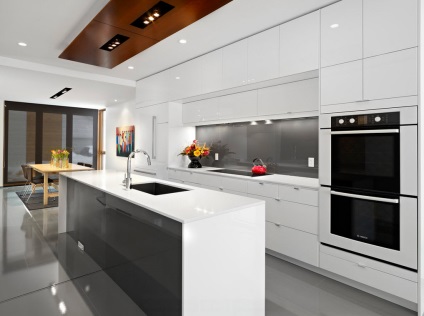 Opțiuni frumoase de proiectare șorț în ideile de design bucătărie bucătărie șorț