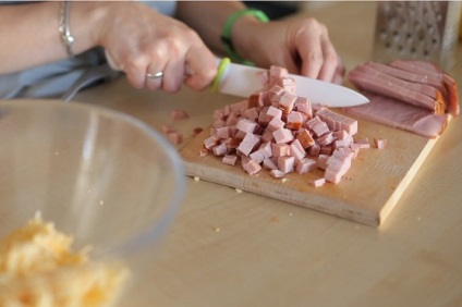 Csirke gyűrű torta - lépésről lépésre recept fotók Petelinka