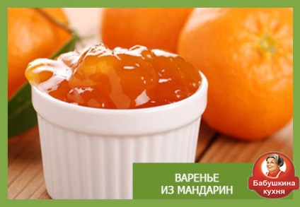 Tangerine lekvár öt legjobb receptek