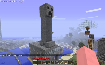 Minecraft hogyan kell egy szobor egy kúszónövény