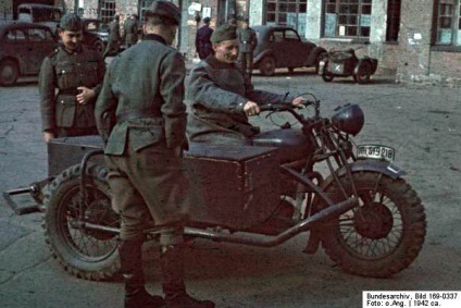 Motociclete Wehrmacht, au participat la cel de-al doilea război mondial, călătoresc pe o motocicletă și nu numai