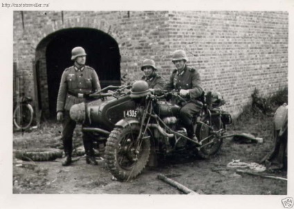 Motociclete Wehrmacht, au participat la cel de-al doilea război mondial, călătoresc pe o motocicletă și nu numai