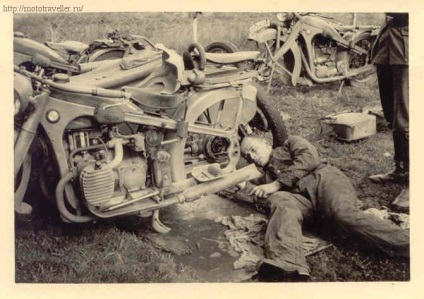 Motociclete Wehrmacht, au participat la cel de-al doilea război mondial, călătoresc pe o motocicletă și nu numai