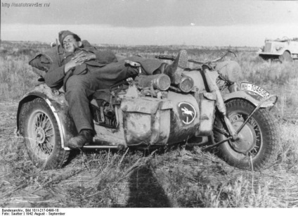 Motociclete Wehrmacht, au participat la cel de-al doilea război mondial, călătoresc pe o motocicletă și nu numai