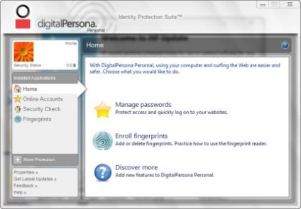 Notebook hp - a program használatát ujjlenyomat-olvasó DigitalPersona ujját Windows környezetben