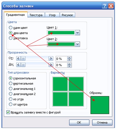 Об'єднати фігури в word частина 3