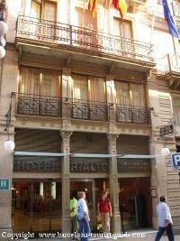 Prezentare generală a hotelului rialto din ghidul turistic din Barcelona