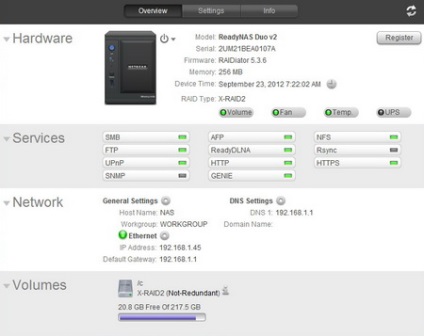 Privire de ansamblu a drive-ului netgear readynas duo v2, despre Android