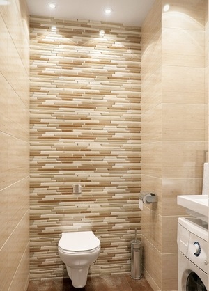 Tartalmaz egy WC a lakásban befejező anyagok tervezésére wc helyiség, ötletek, fotók