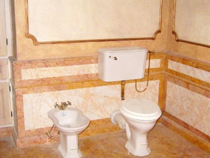 Разполага с тоалетна в плоски крайни материали за проектиране на тоалетна стая, съвети, снимки
